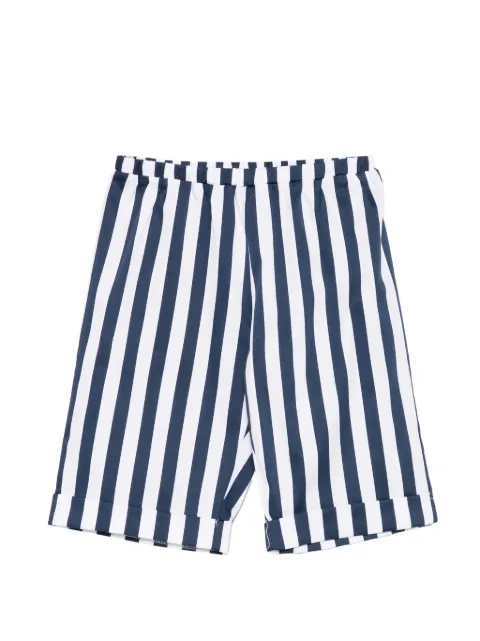 Cucu Lab elasticated-waist striped cotton shorts