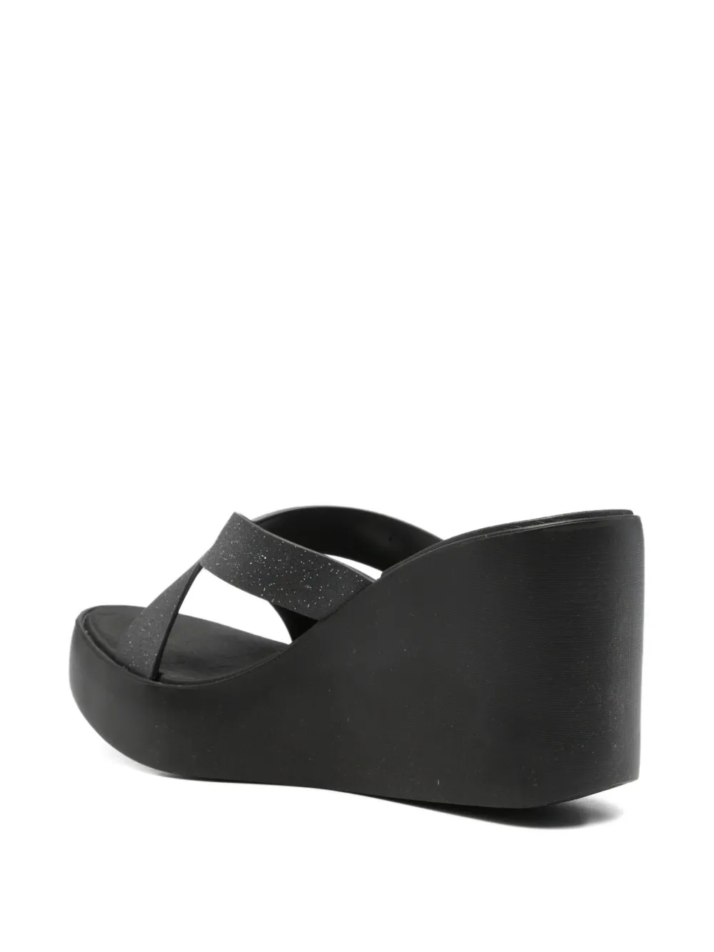 Ipanema High Fashion II sandalen met gekruiste bandjes en glitters Zwart