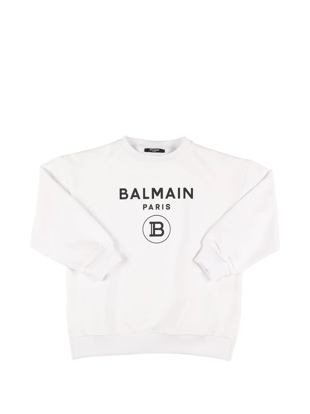 Balmain Kids logo-print sweatshirt - Bianco