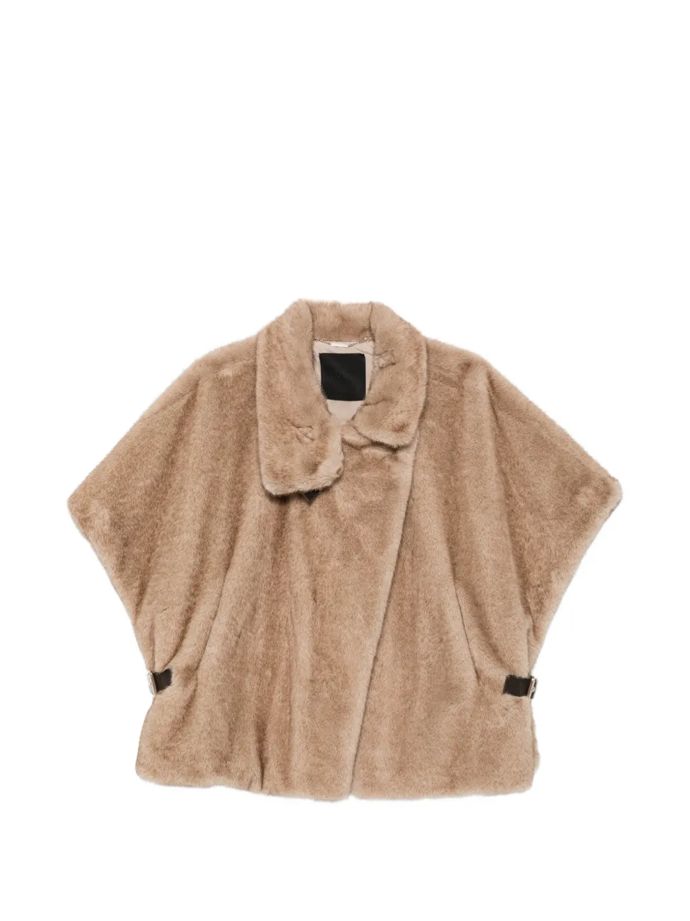 LIU JO faux-fur buckle-fastening jacket - Nude