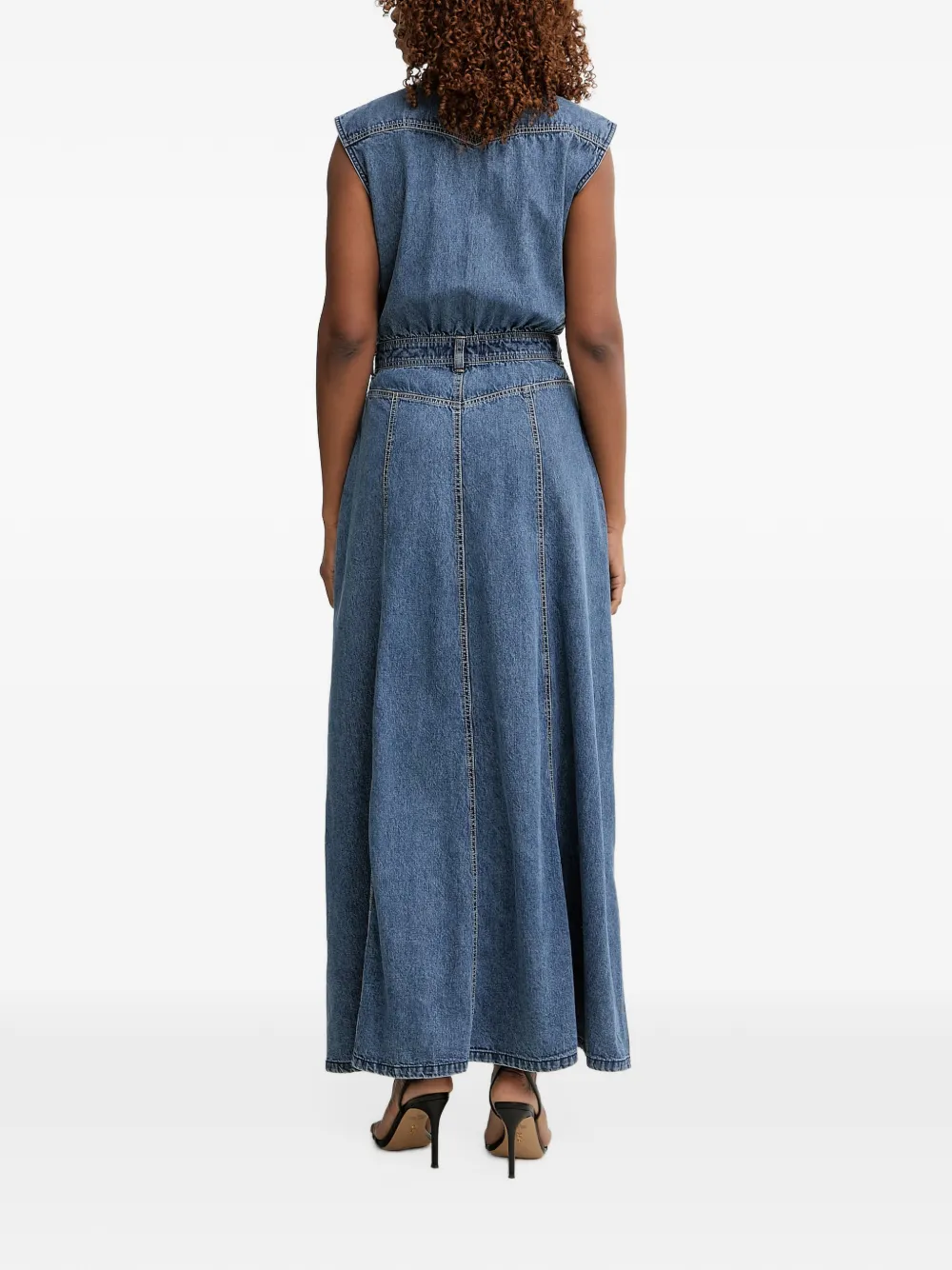 GUESS USA Denim maxi-jurk Blauw