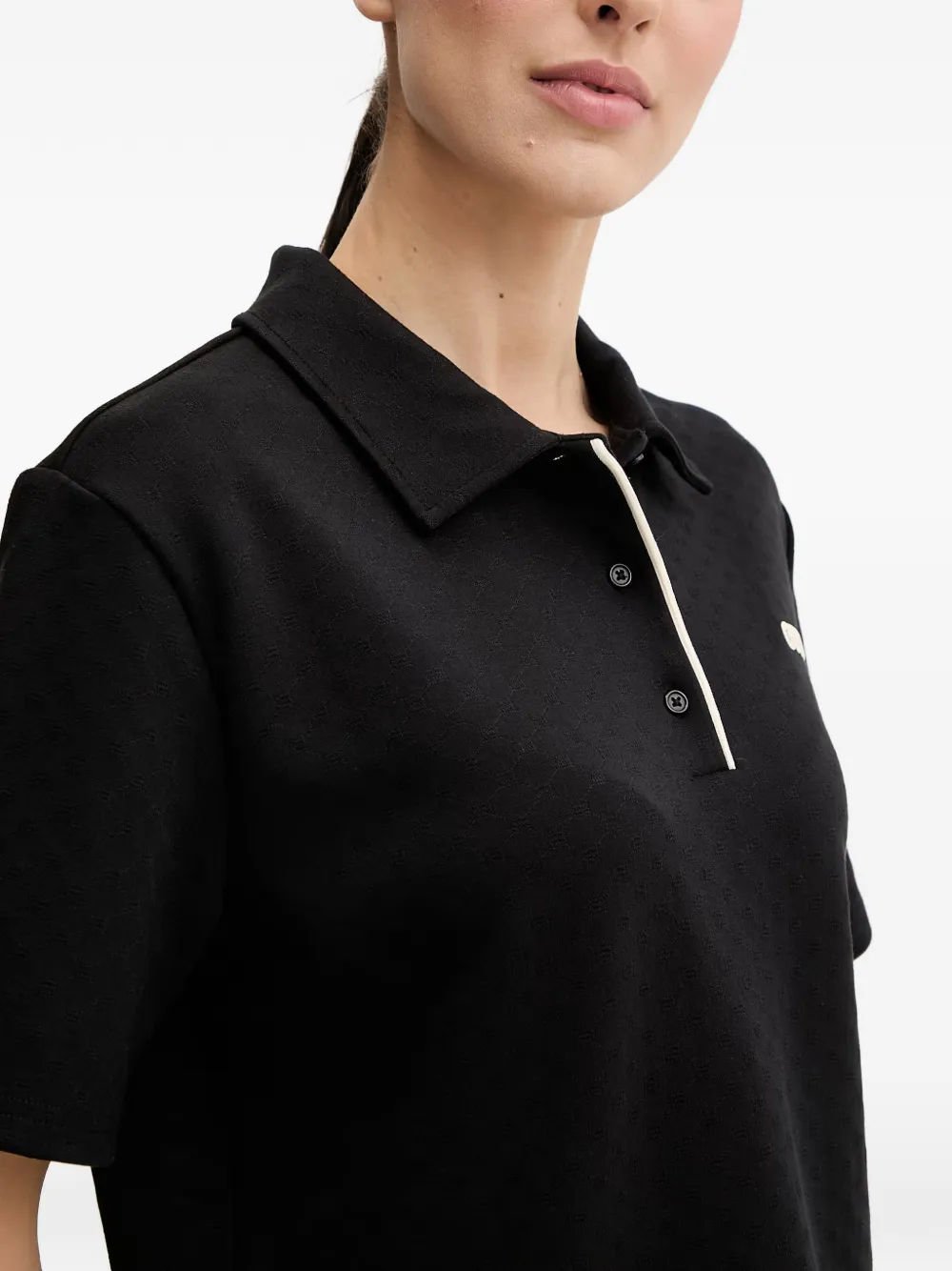 GUESS USA Polotop met logopatch Zwart