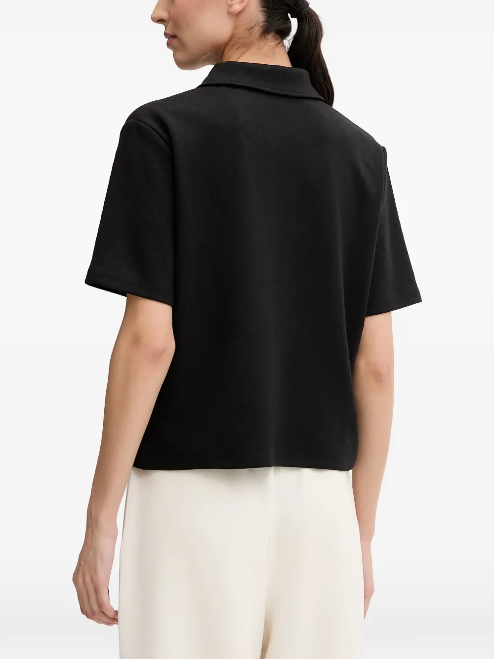 GUESS USA Polotop met logopatch Zwart