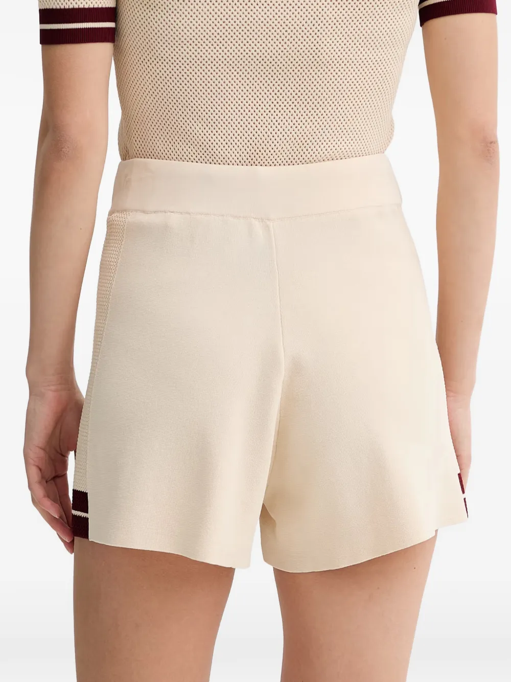 GUESS USA Shorts met geborduurd logo en trekkoord Beige