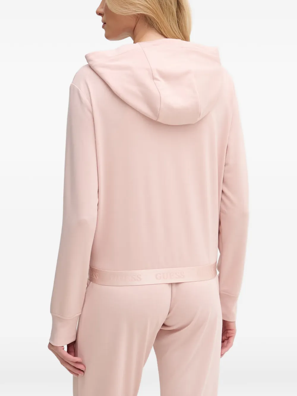 GUESS USA Hoodie met geborduurd logo Roze