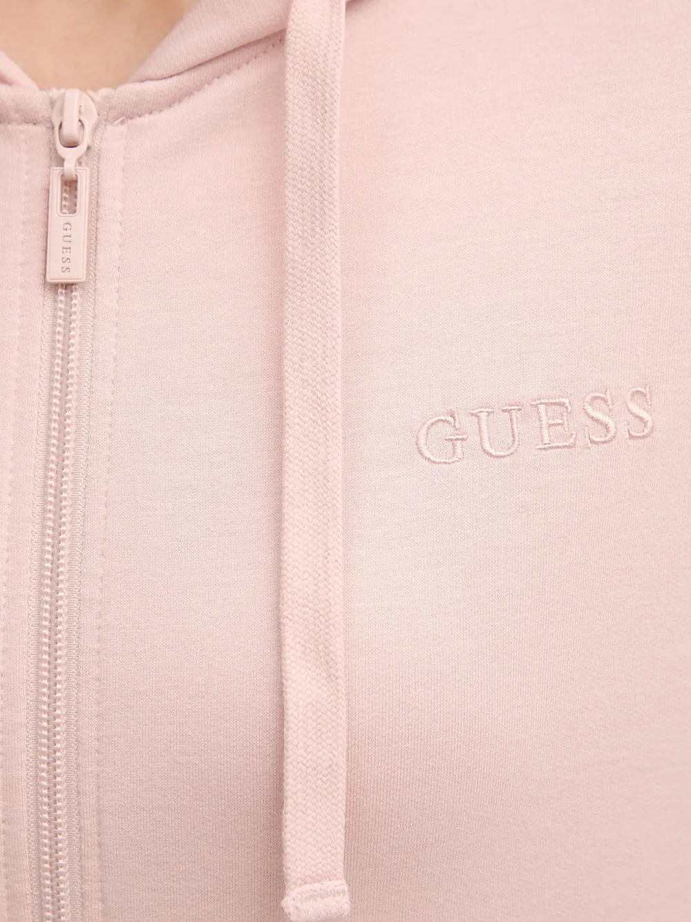 GUESS USA Hoodie met geborduurd logo Roze
