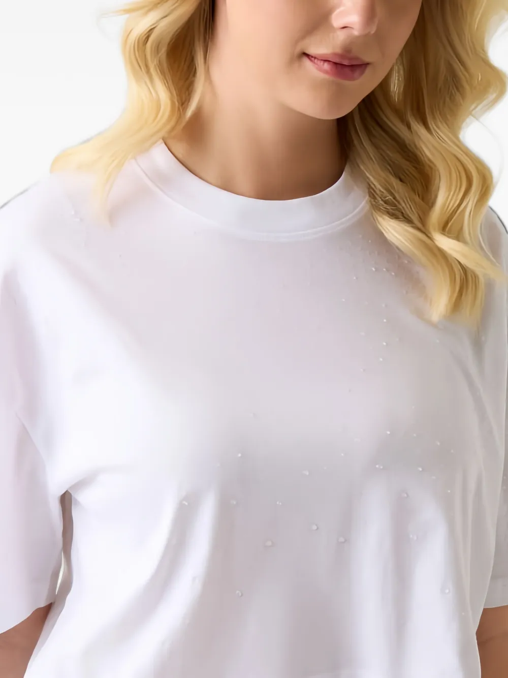 GUESS USA T-shirt verfraaid met stras Wit