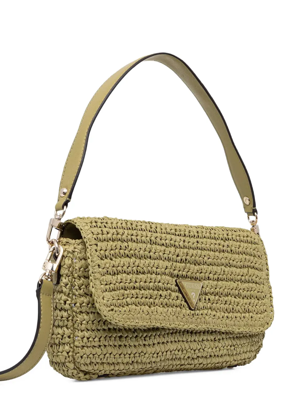 GUESS USA Ofelia geweven schoudertas Groen
