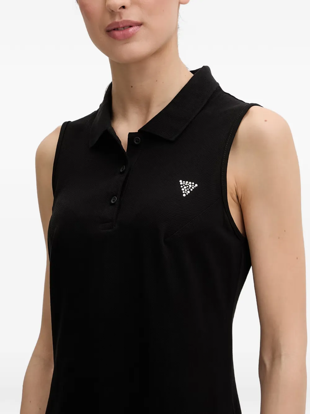 GUESS USA Mouwloze mini-jurk met stras Zwart