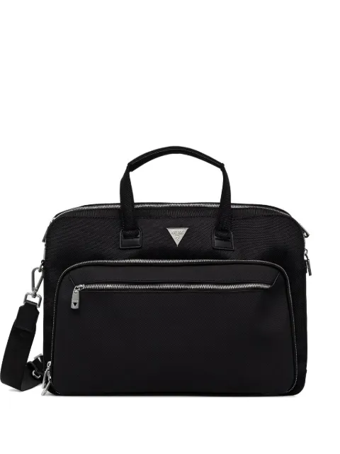 GUESS USA Berna logo-plaque zip-fastening briefcase