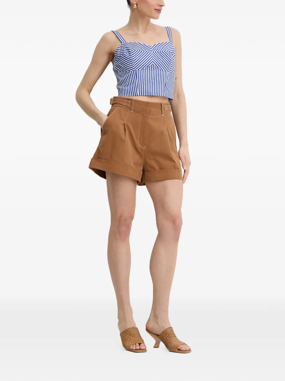 GUESS USA Gedrapeerde top Blauw