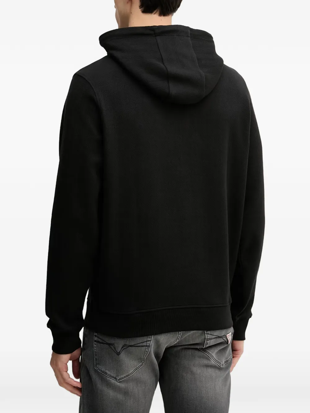 GUESS USA Hoodie met geborduurd logo Zwart