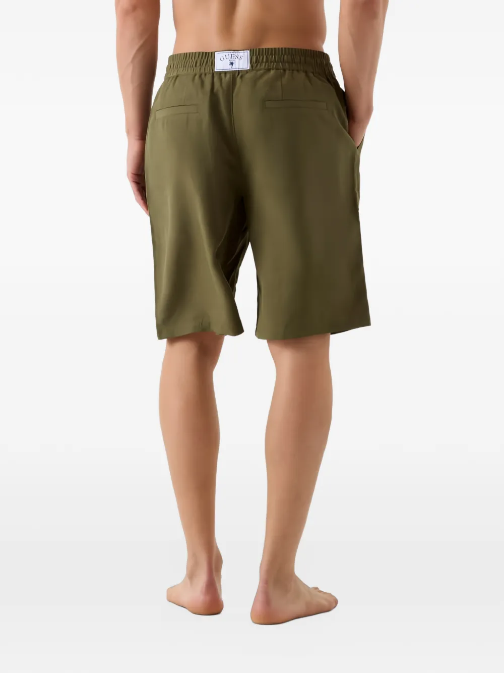 GUESS USA Shorts met trekkoordtaille Groen