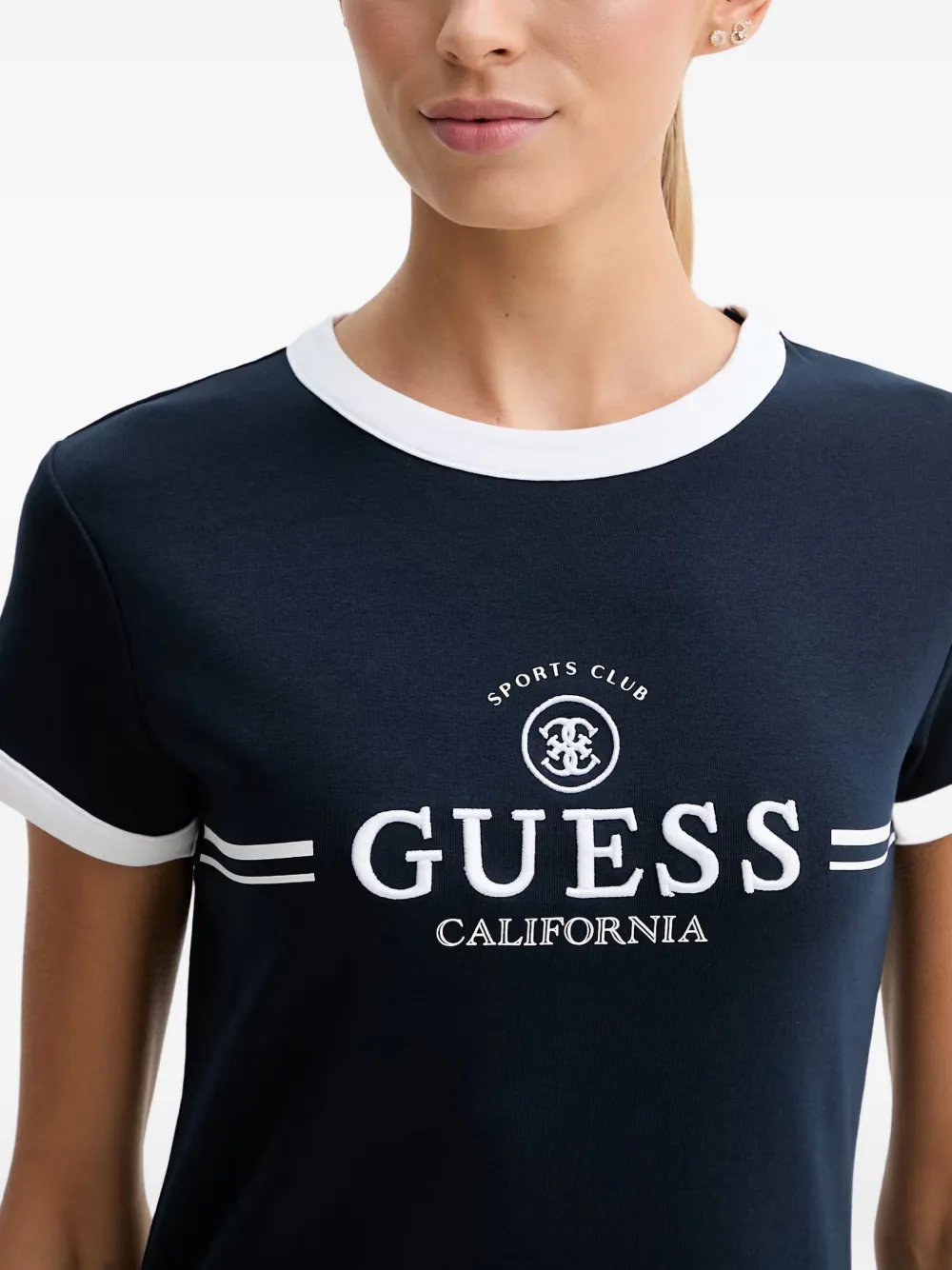 GUESS USA Mini-jurk met geborduurd logo Blauw
