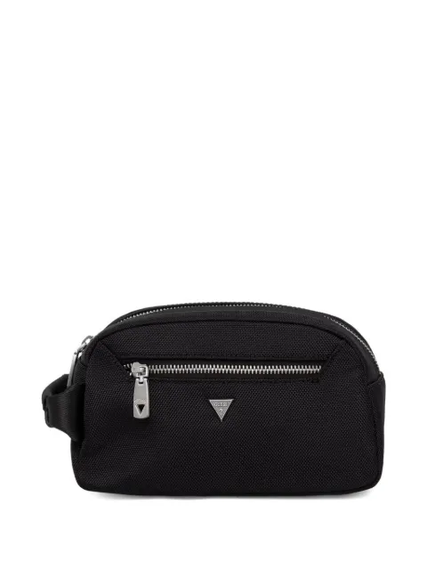 GUESS USA Berna logo-plaque zip-fastening wash bag