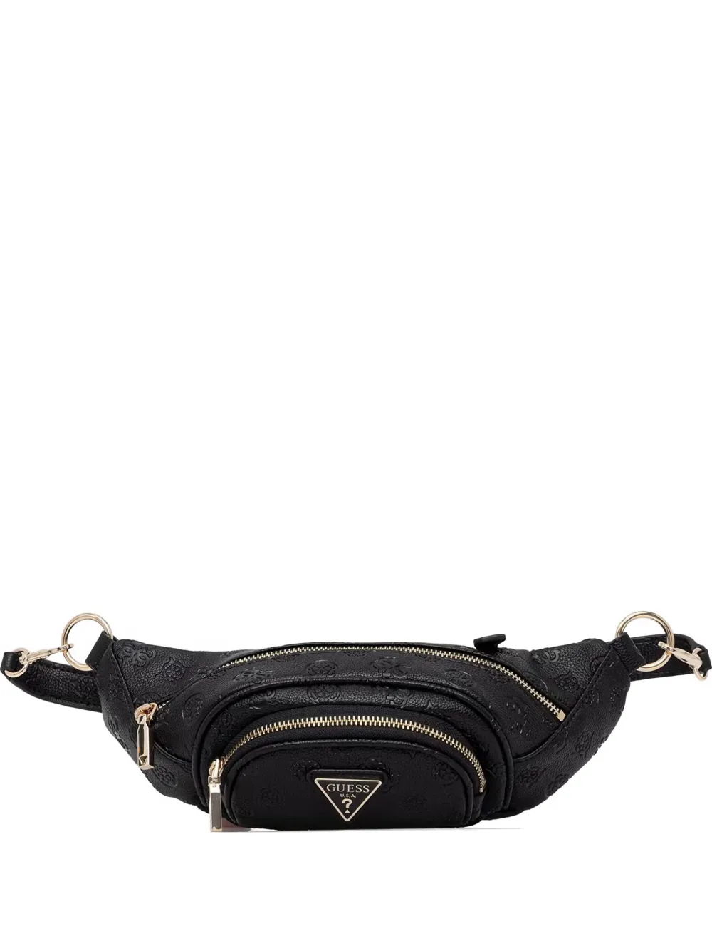GUESS USA logo-embossed belt bag - Schwarz