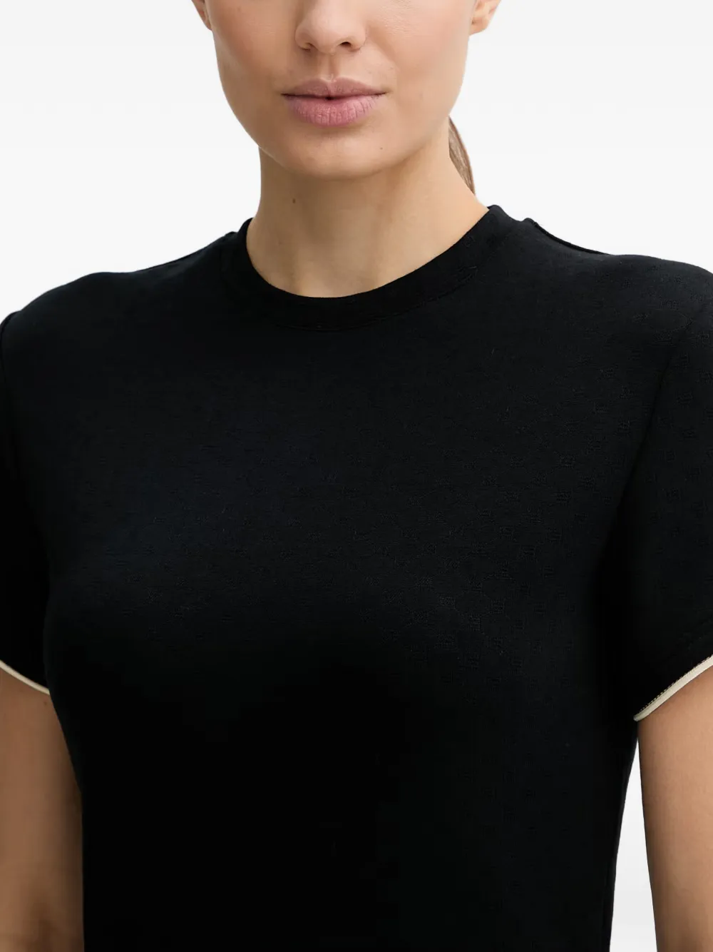 GUESS USA Clara mini-jurk met logopatch en contrasterende afwerking Zwart
