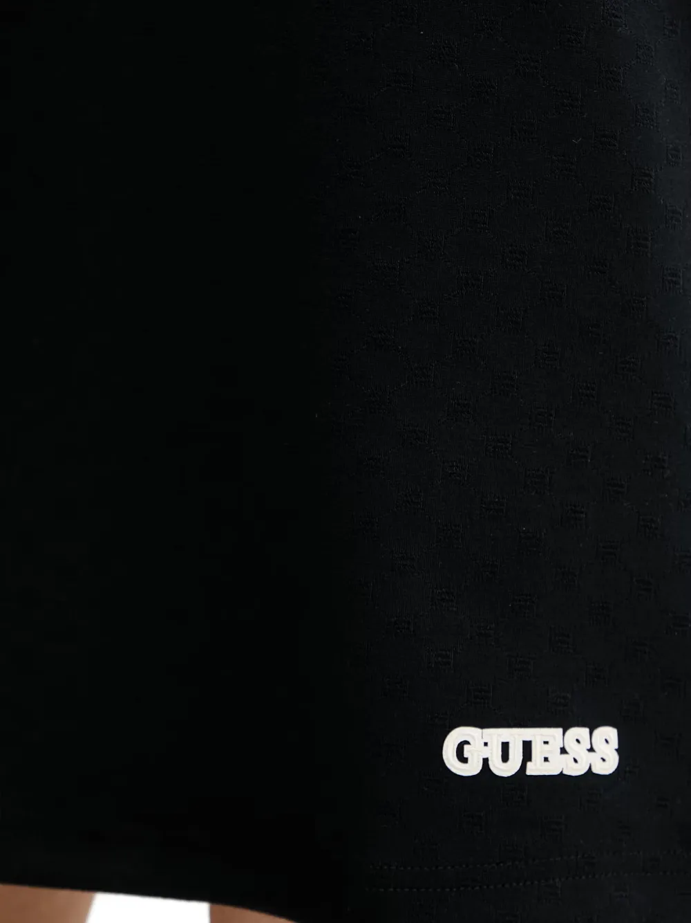 GUESS USA Clara mini-jurk met logopatch en contrasterende afwerking Zwart