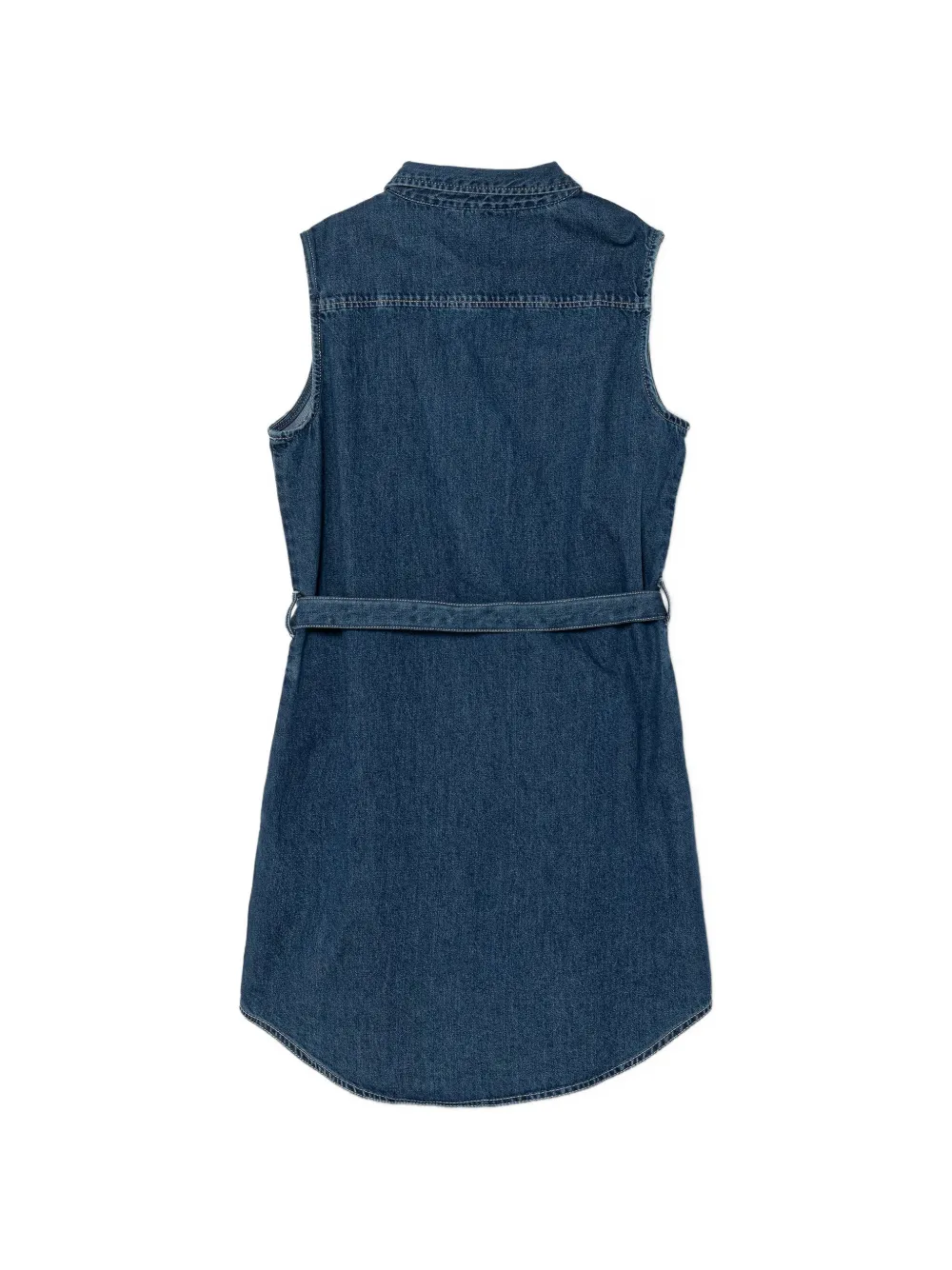 guess kids belted sleeveless mini dress Blauw