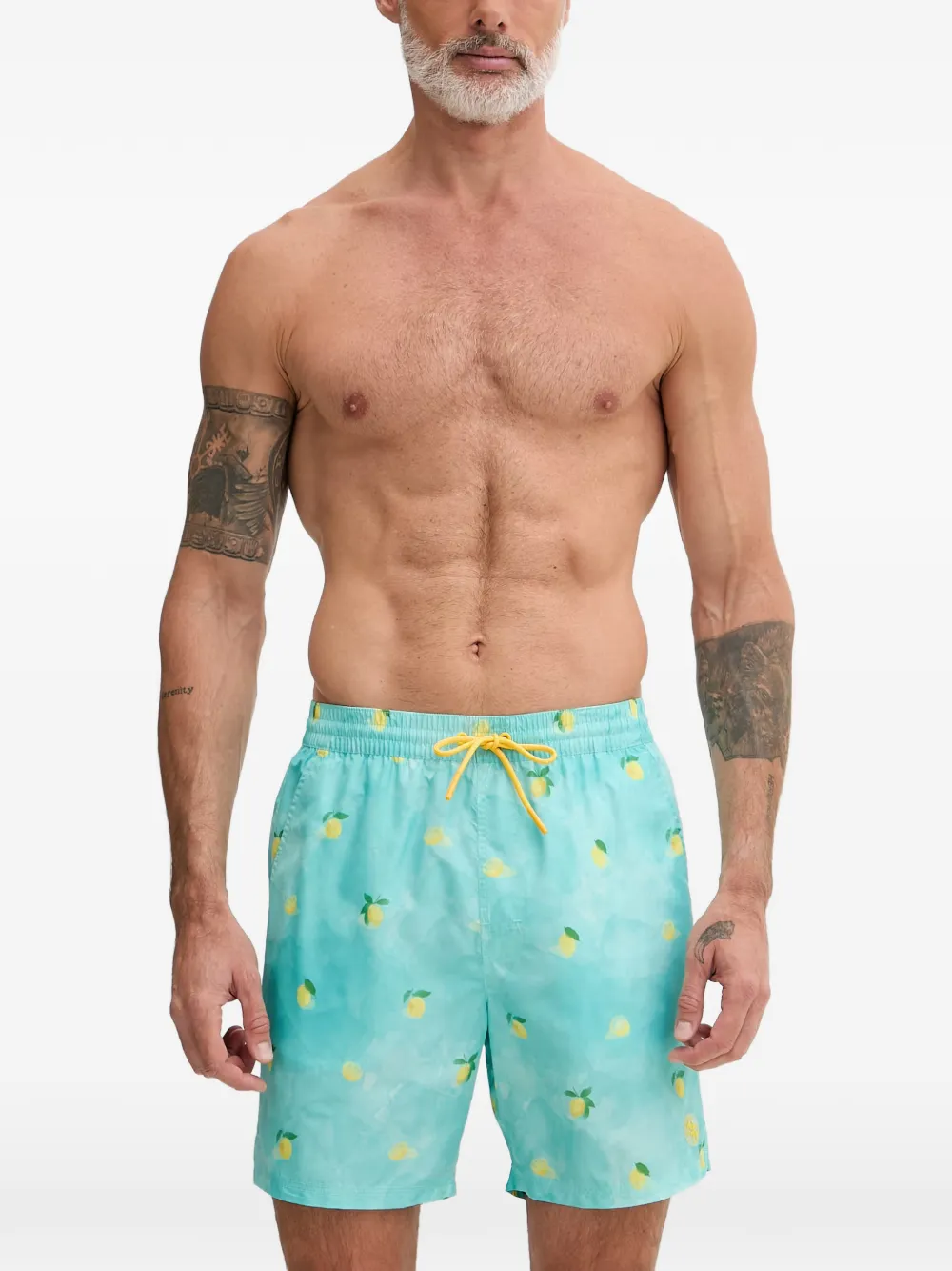 GUESS USA printed swim trunks - Blau