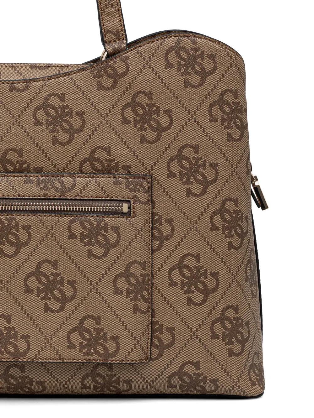 GUESS USA Jaine horsebit shopper met monogram Bruin