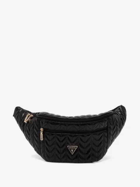 GUESS USA quilted chevron belt bag