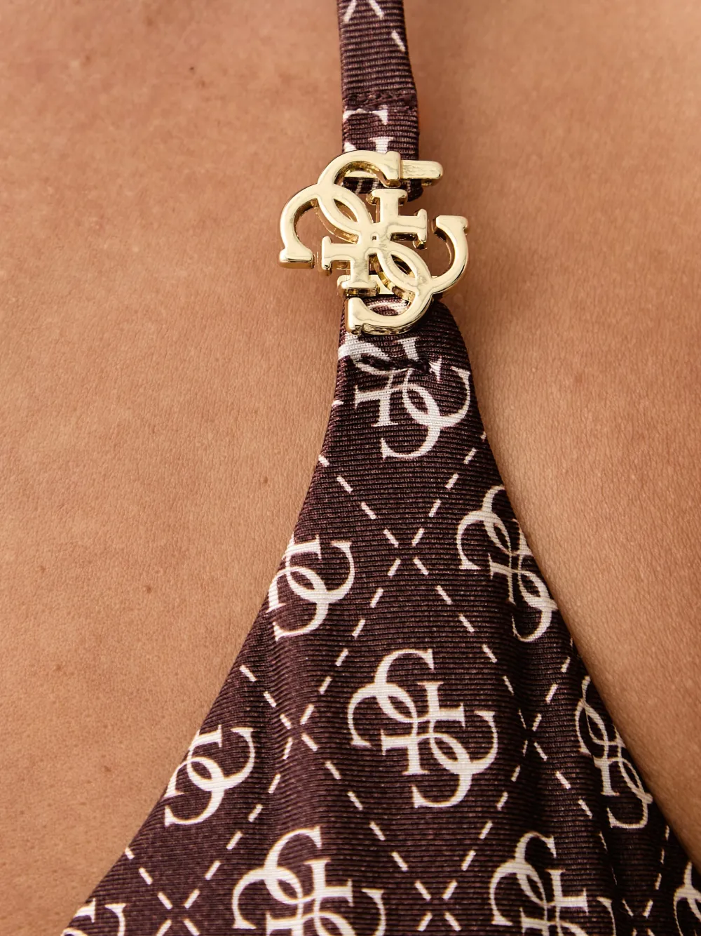 GUESS USA 4G triangle bikini top Bruin