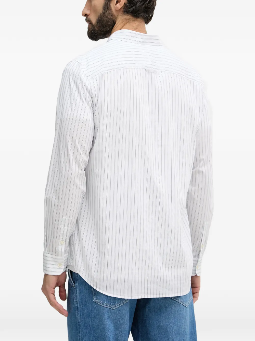 GUESS USA Overhemd met geborduurd logo Wit