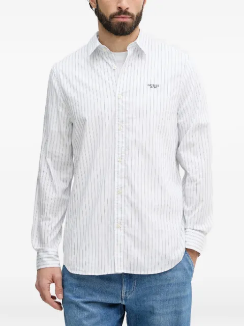 GUESS USA logo-embroidered shirt