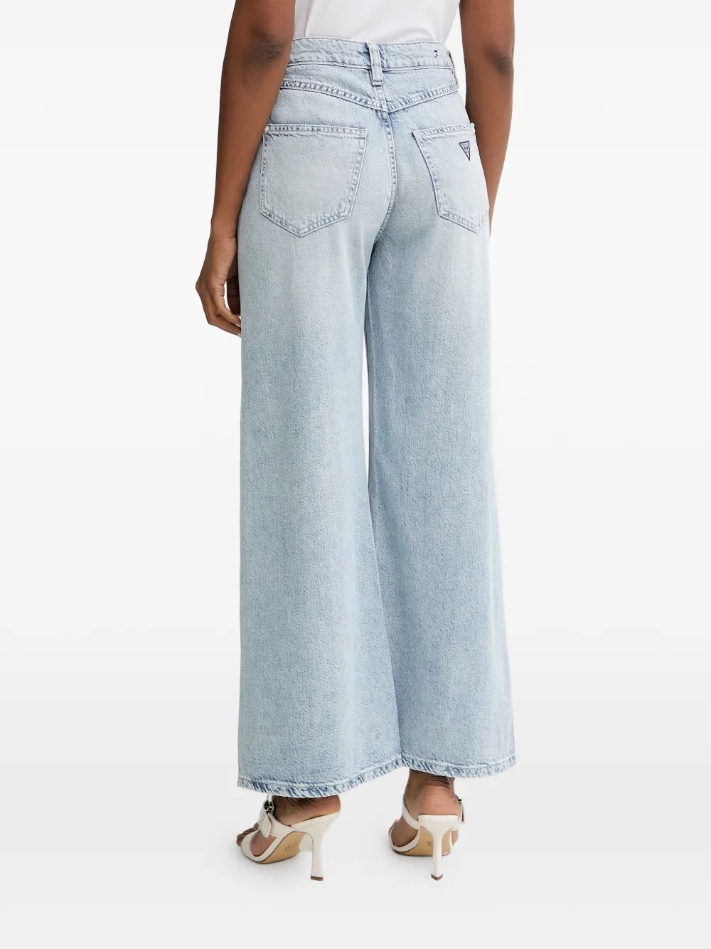 GUESS USA Bellflower jeans met wijde pijpen Blauw