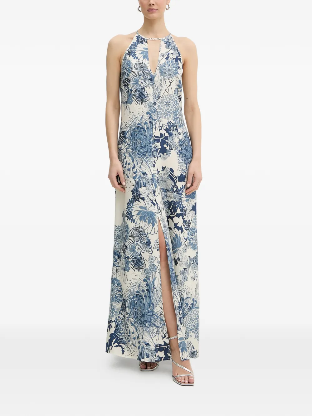 GUESS USA Maxi-jurk met bloemenprint Blauw