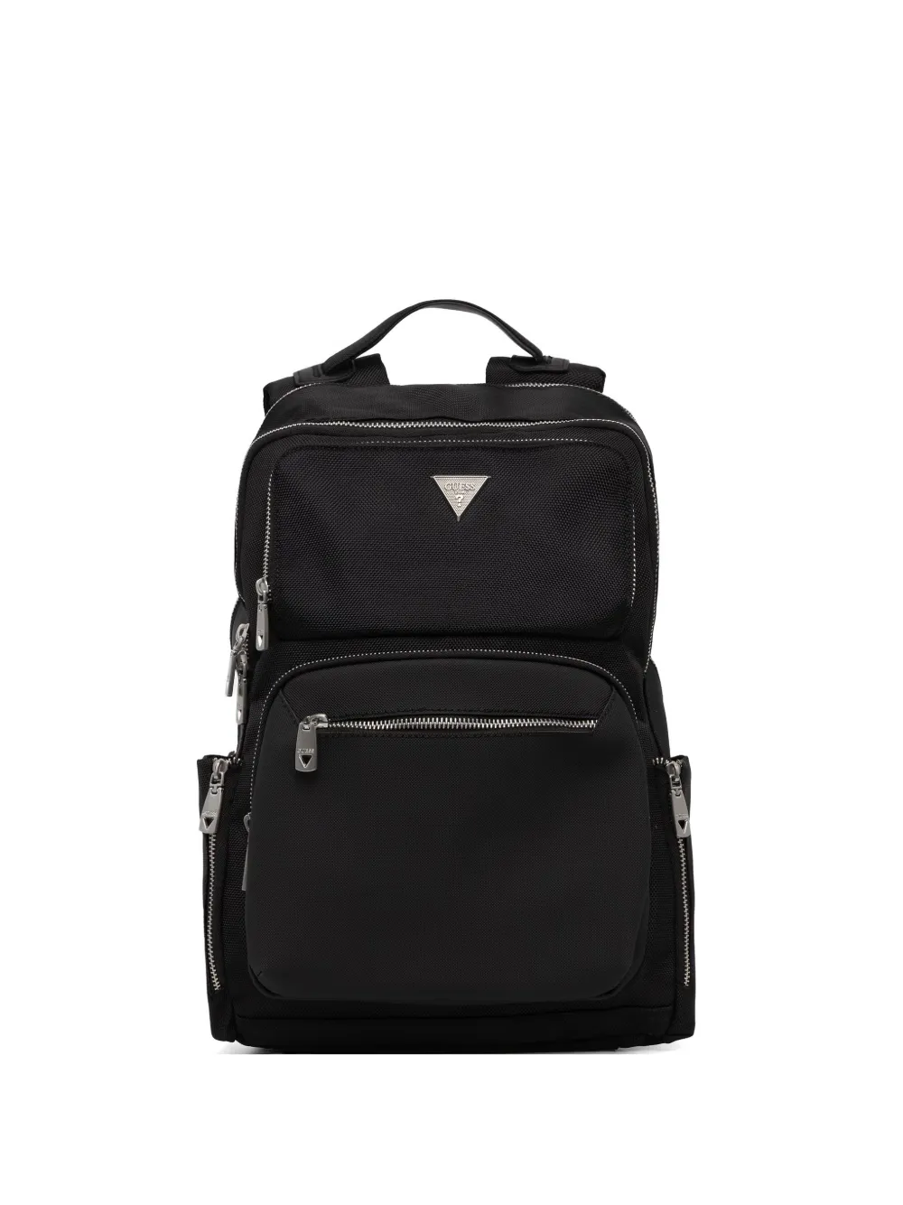 GUESS USA Berna logo-plaque multiple-pocket backpack - Nero