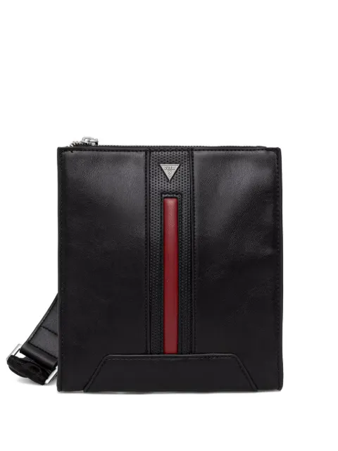GUESS USA TORINO logo-plaque messenger bag