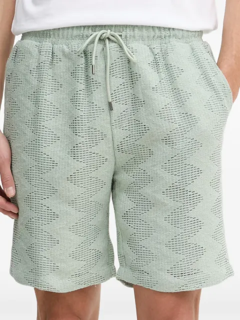 GUESS USA short en maille à motif zigzag