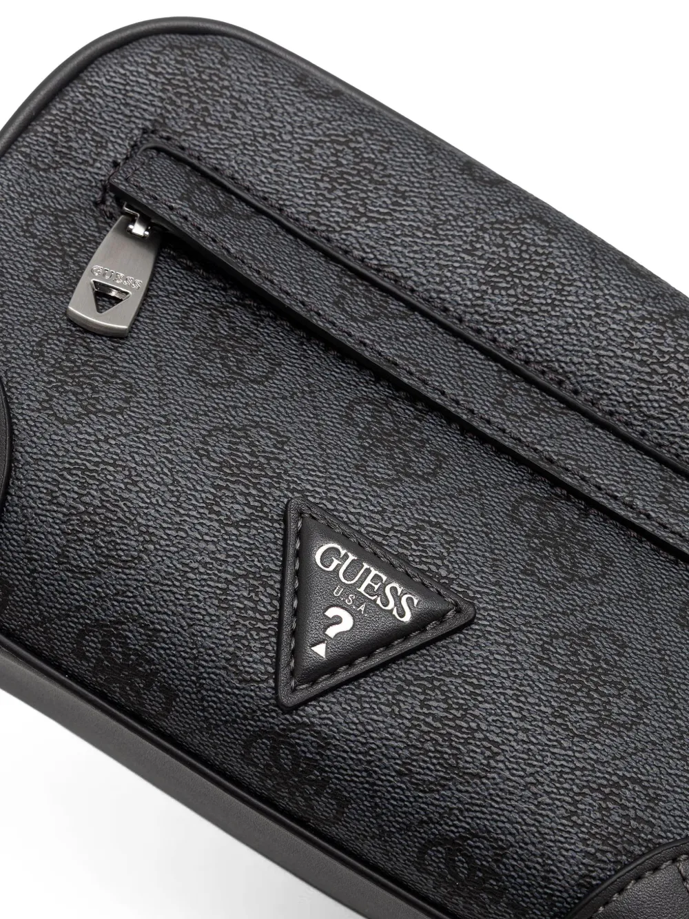 GUESS USA Toilettas met monogramprint Zwart