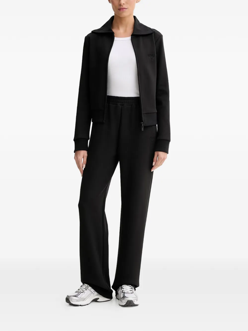 GUESS USA Trainingsjack met geborduurd logo Zwart