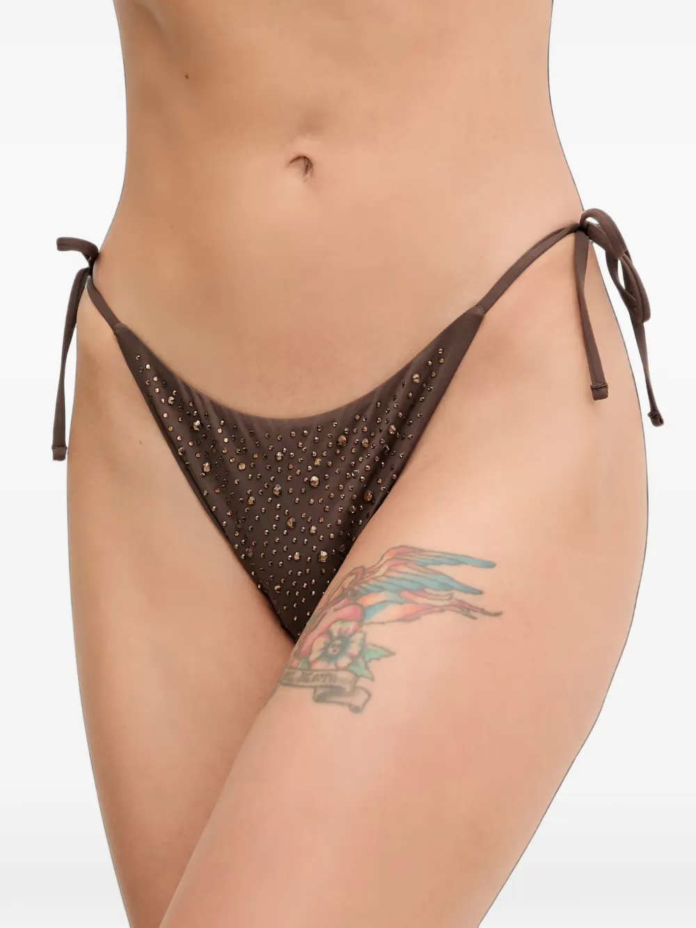 GUESS USA rhinestones bikini bottoms - Braun