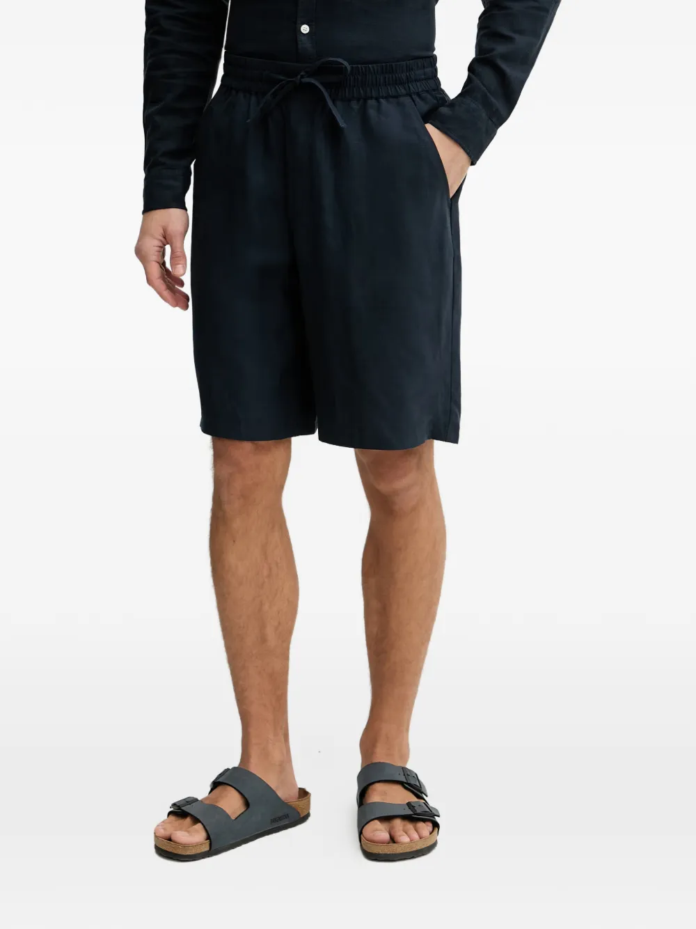 GUESS USA drawstring-waist shorts - Blu
