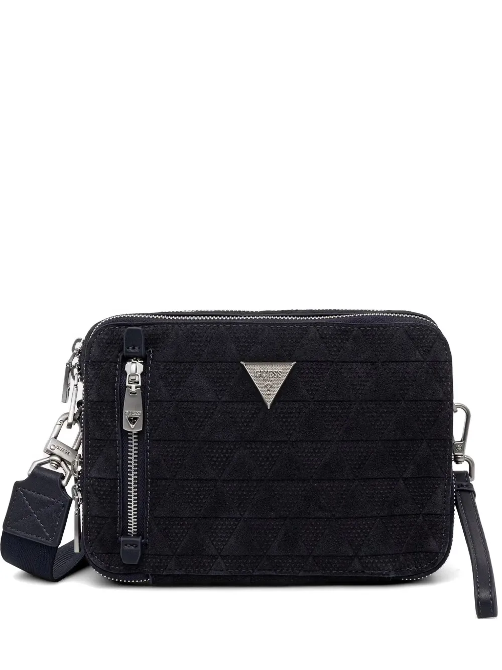 GUESS USA Torino geometric-quilted shoulder bag - Nero