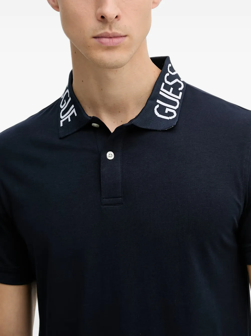 GUESS USA Getailleerd poloshirt Blauw