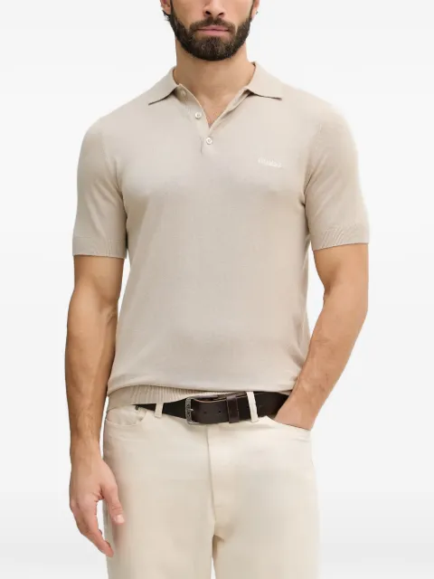 GUESS USA logo-embroidered polo shirt