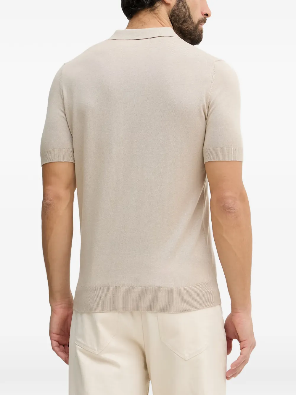 GUESS USA Poloshirt met geborduurd logo Beige