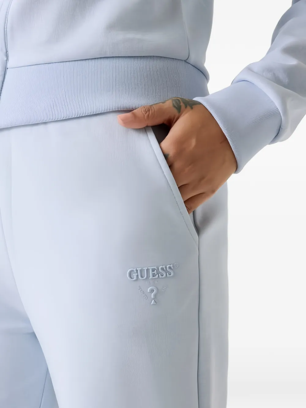 GUESS USA Trainingsbroek met elastische taille Blauw