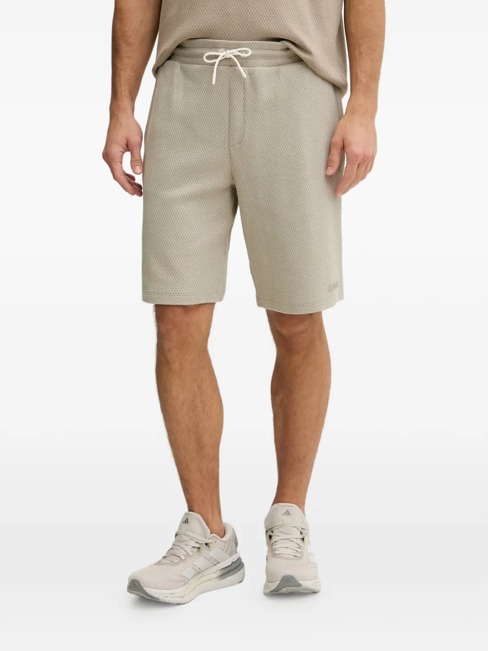 GUESS USA logo-detail drawstring-waist shorts - Toni neutri