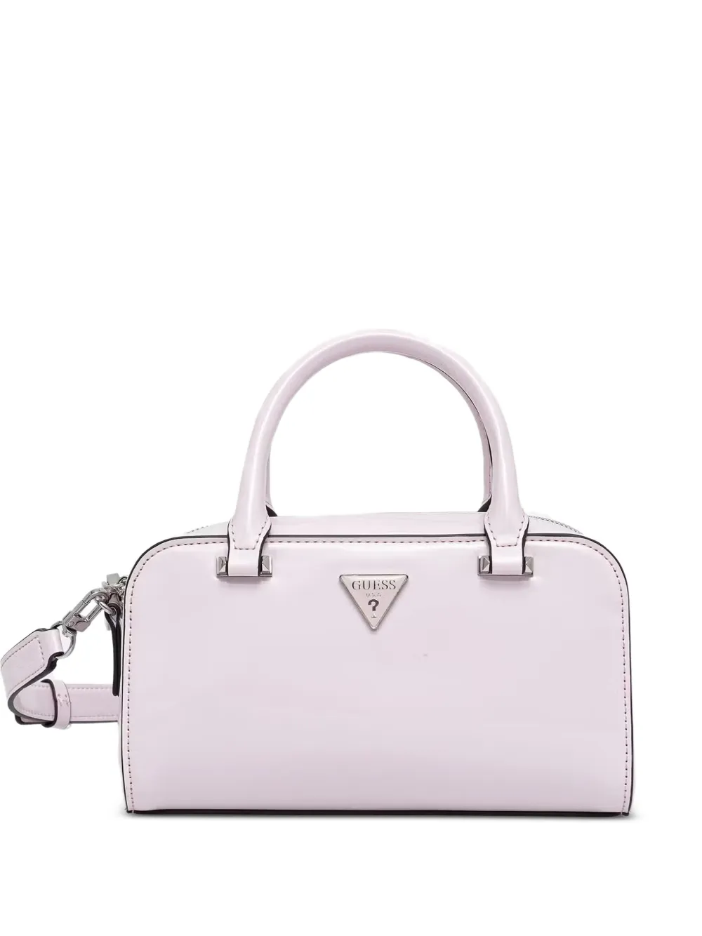 GUESS USA Arnela patent-finish tote bag - Rosa