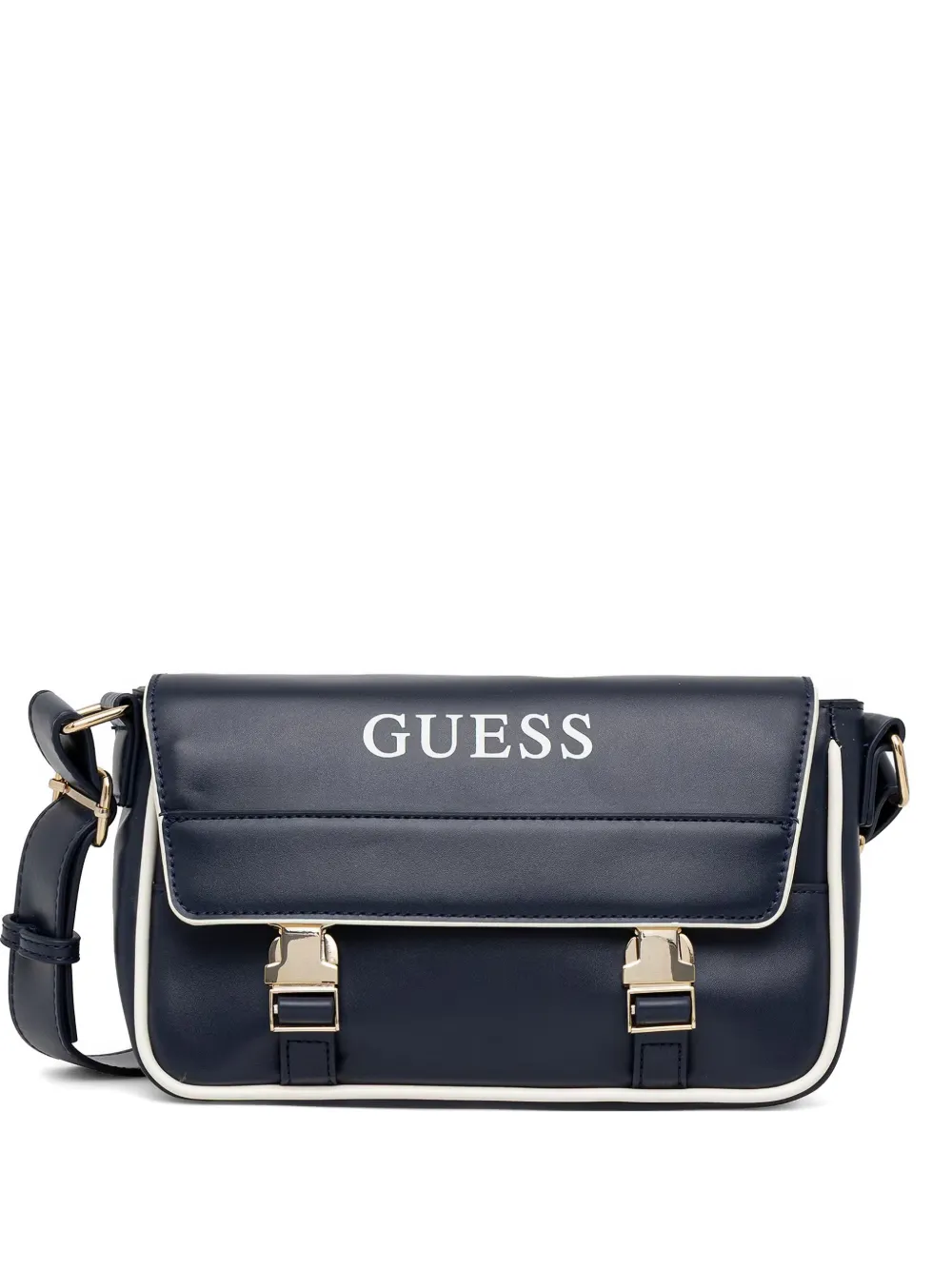 GUESS USA Clio logo-print crossbody bag - Blu