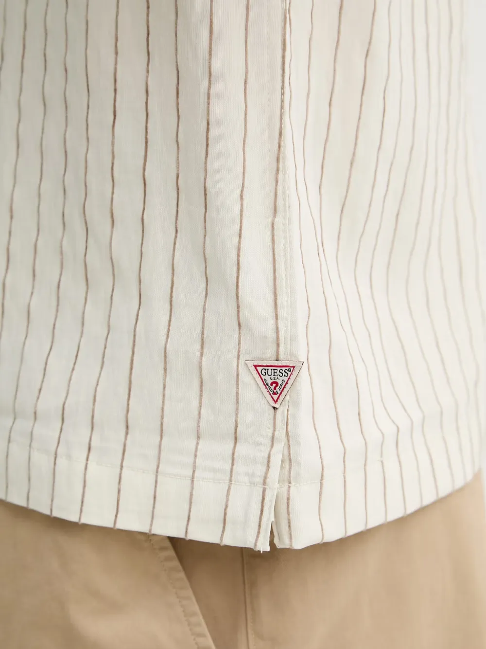 GUESS USA Gestreepte overhemd Beige