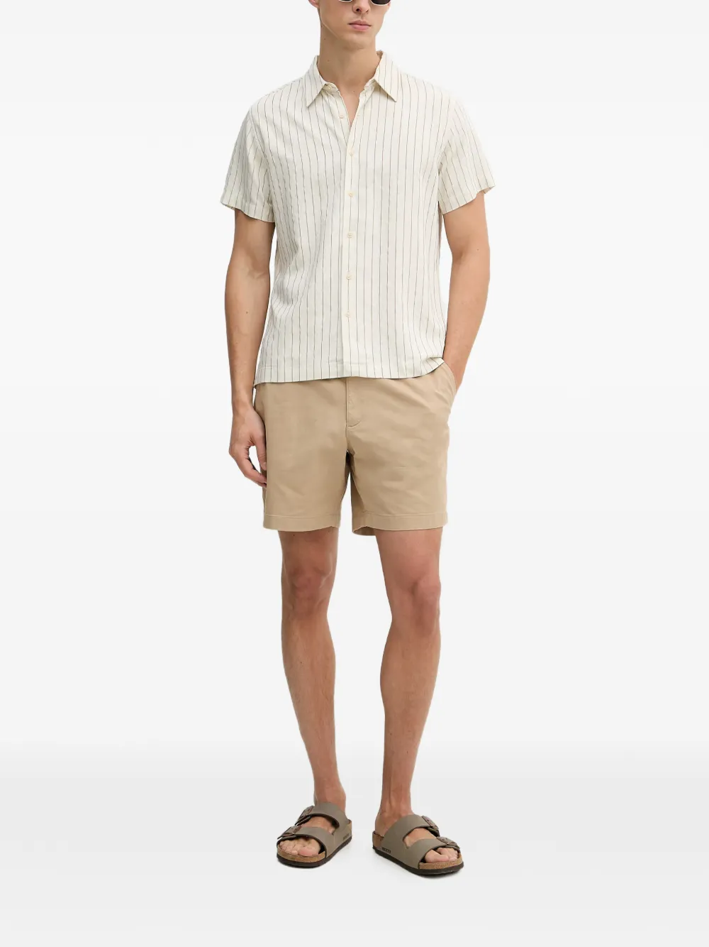 GUESS USA Gestreepte overhemd Beige