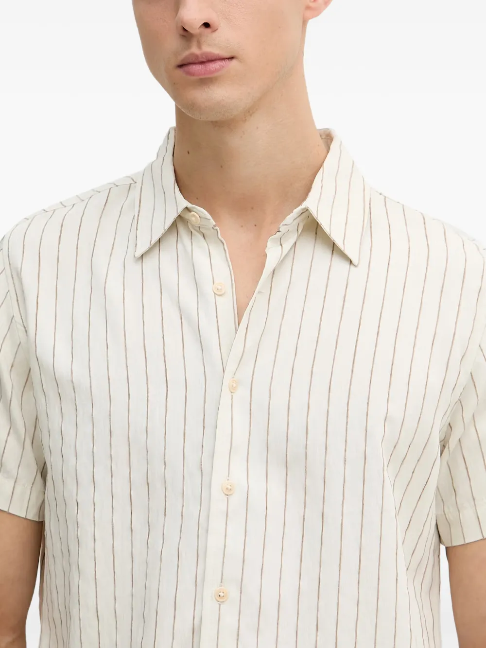 GUESS USA Gestreepte overhemd Beige