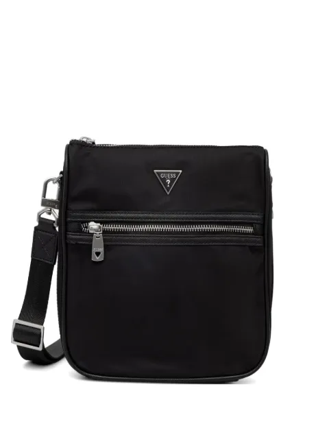 GUESS USA Milano logo-plaque zip-fastening messenger bag